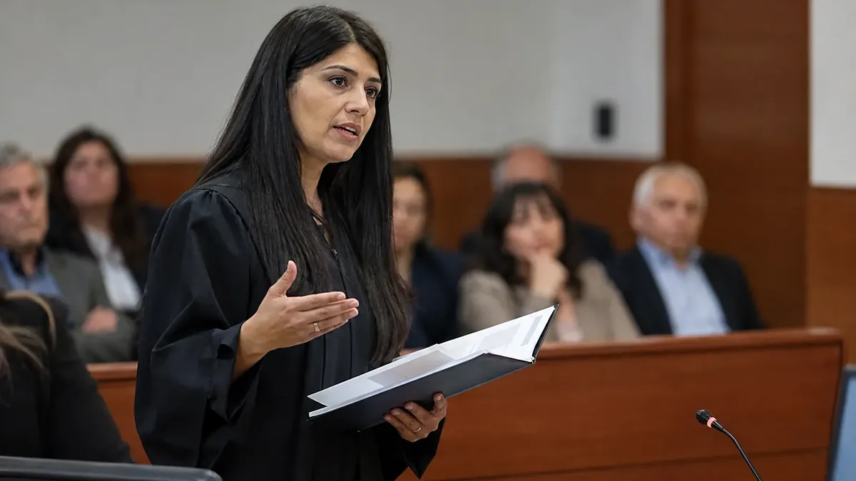 Dos profesionales revisan planillas de rentas y facturas de mejoras sobre una mesa de reuniones