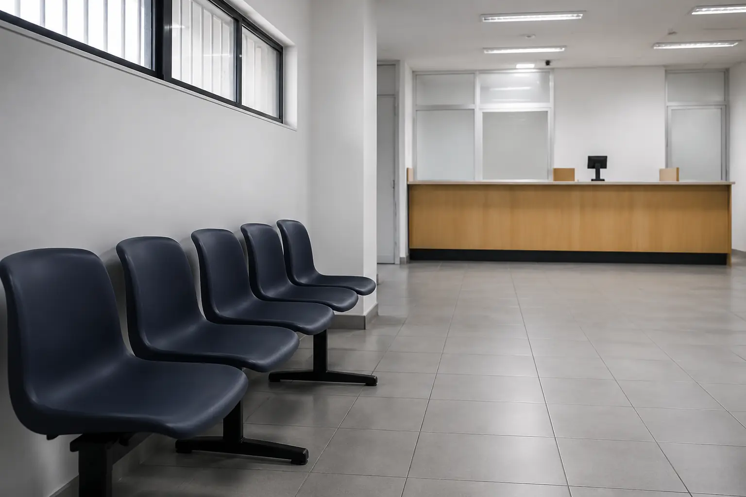 Sala de espera de la Inspecci&oacute;n del Trabajo donde se ratifica el finiquito